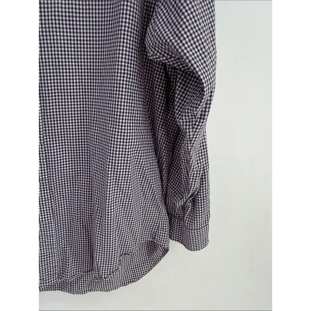 Ralph Lauren Golf Tilden gingham plaid long sleeve button up dress shirt sz M